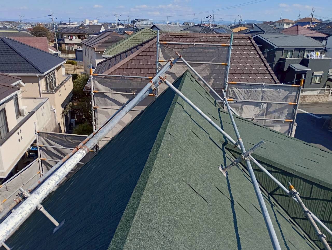 屋根カバー工事完了