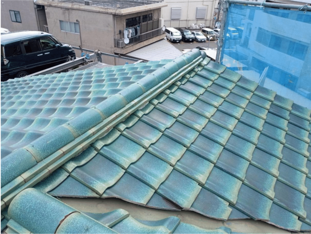 施工前の棟の劣化状態