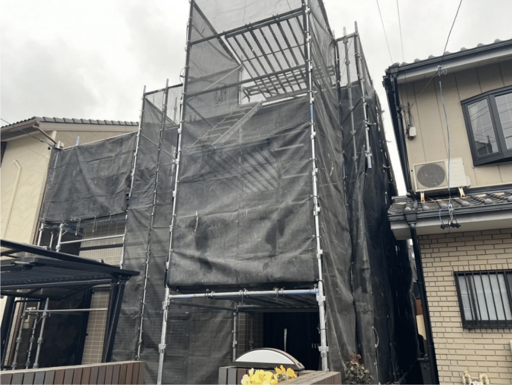 作業用仮設足場の設置状態