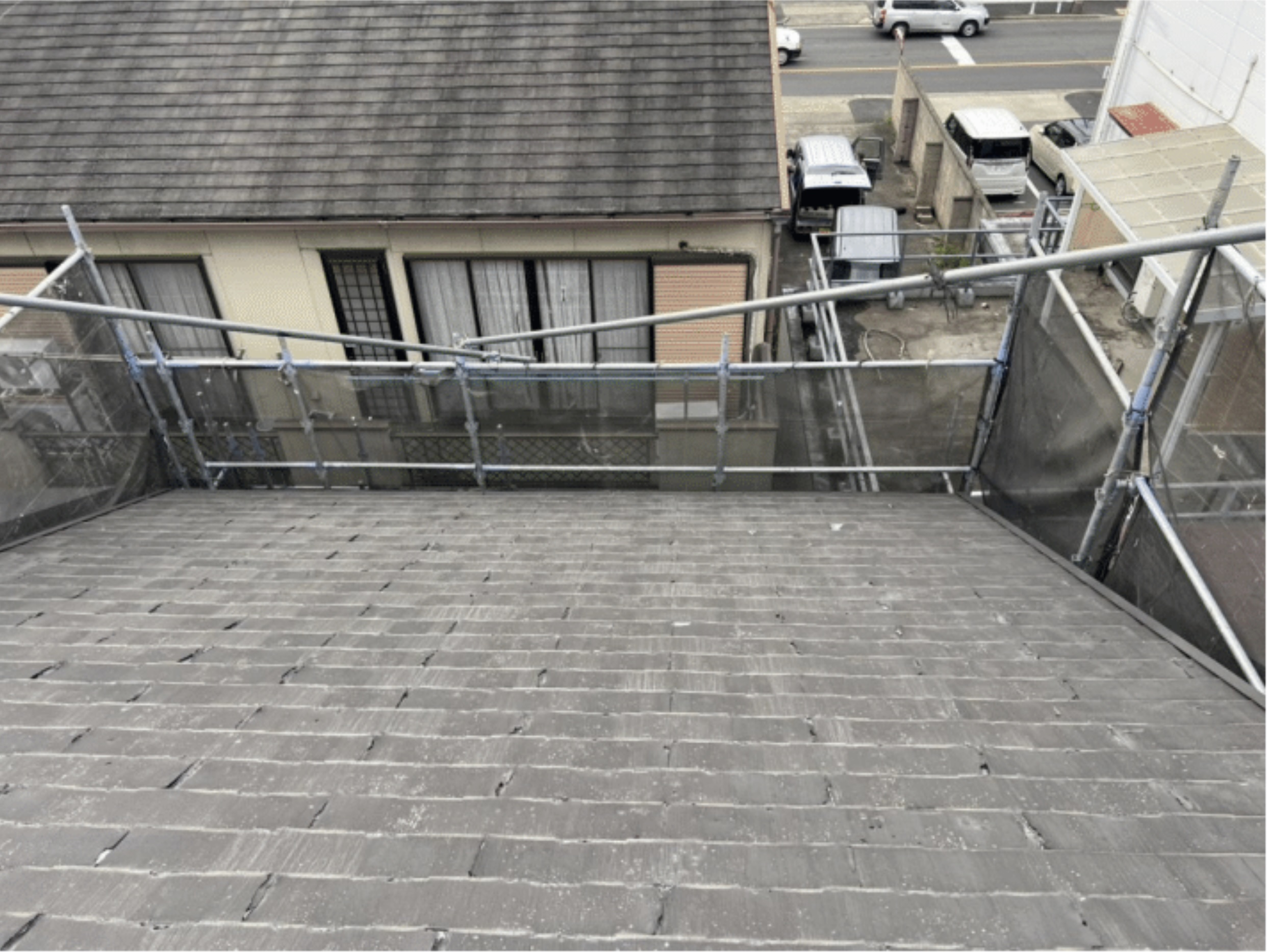パミール屋根の施工前状態1