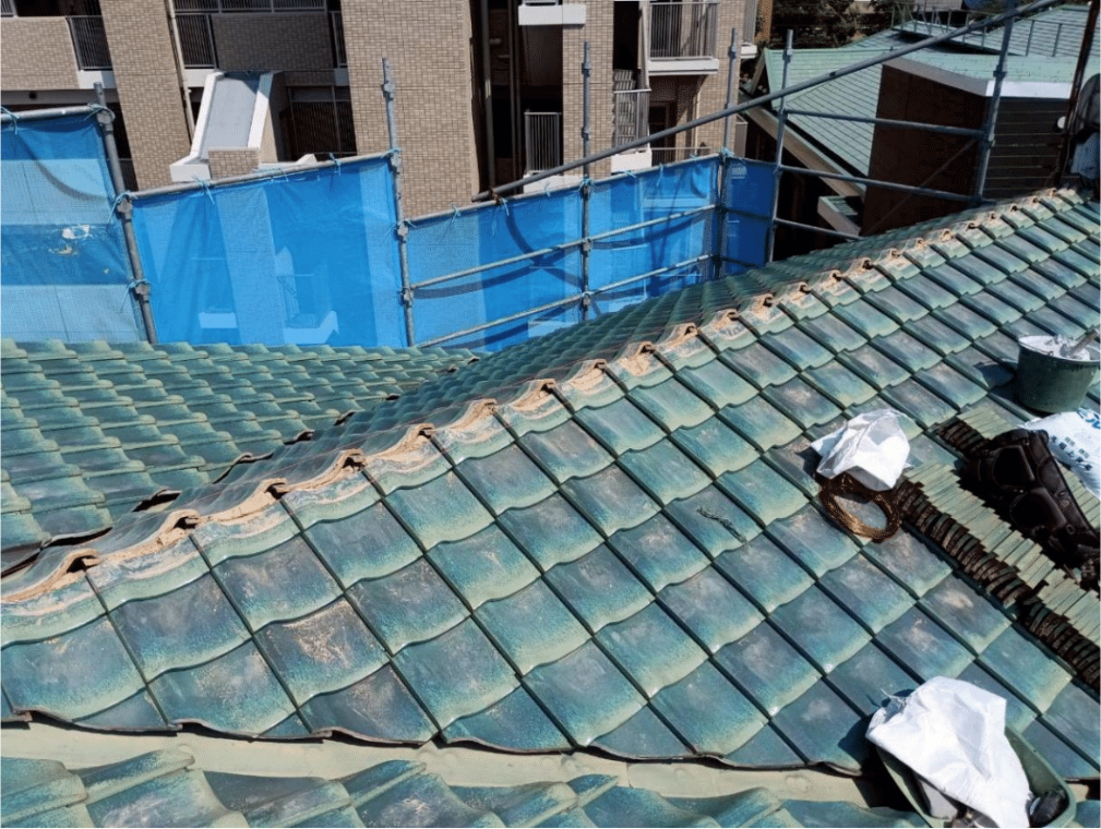 清掃後の平滑な屋根下地