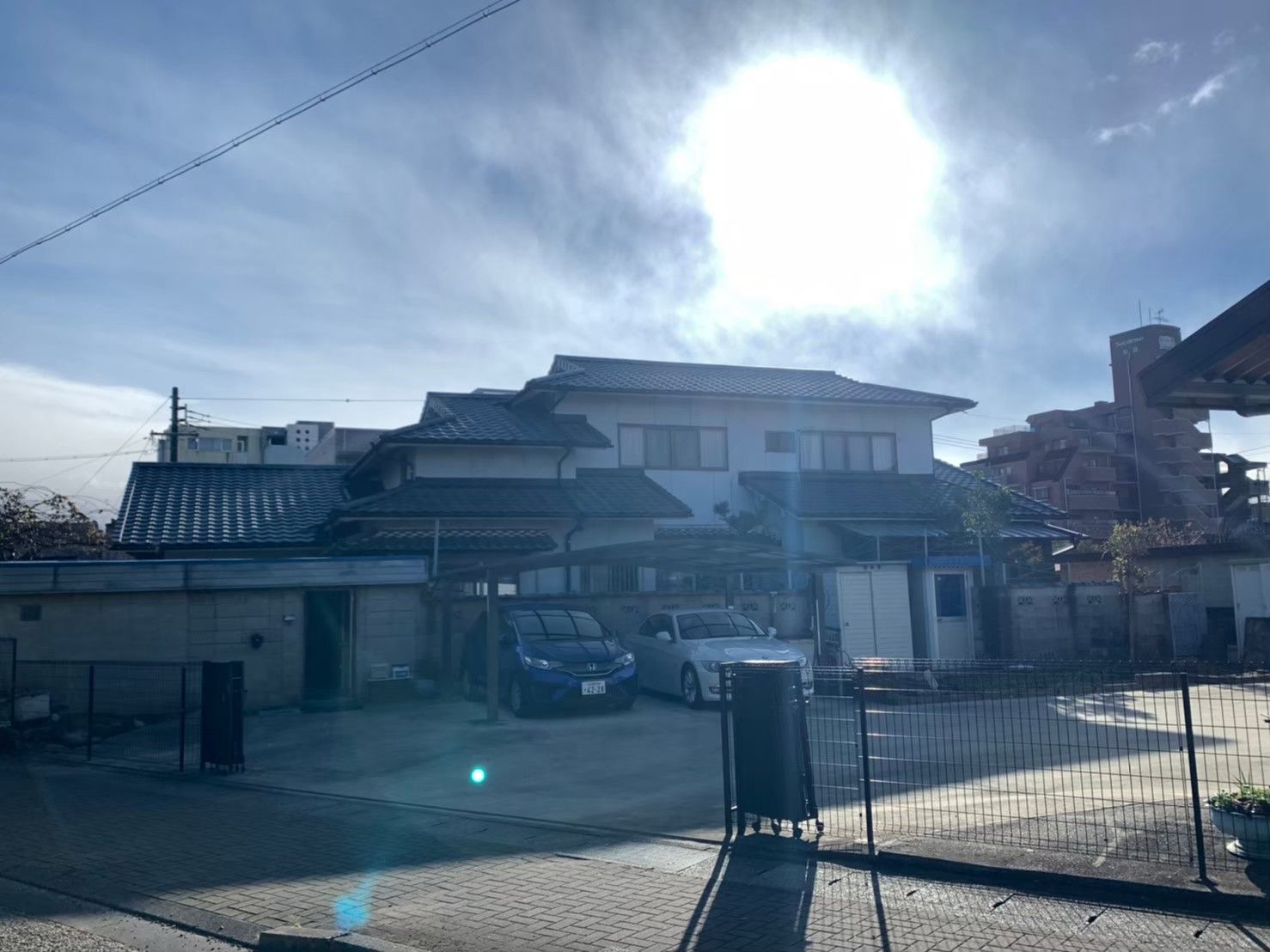 屋根葺き替え工事 施工前の様子