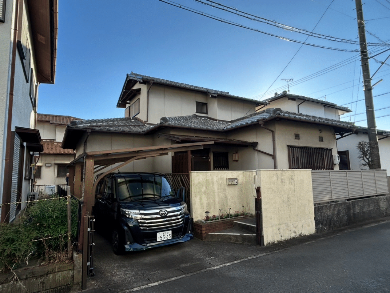 一宮市 モルタル外壁 施工前