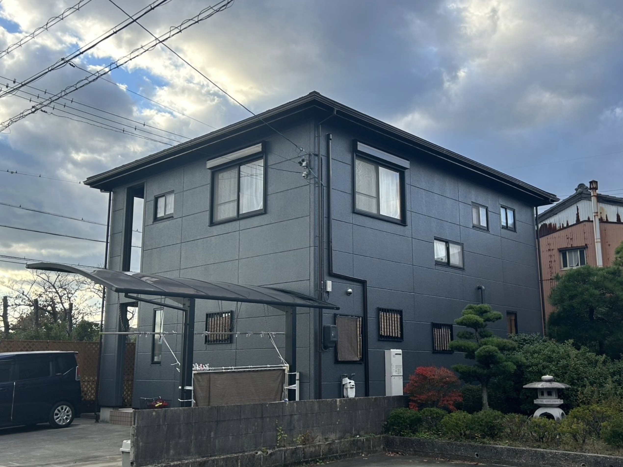 【四日市市】外装まるごとリフォーム(屋根カバー工法+外壁塗装)の施工事例