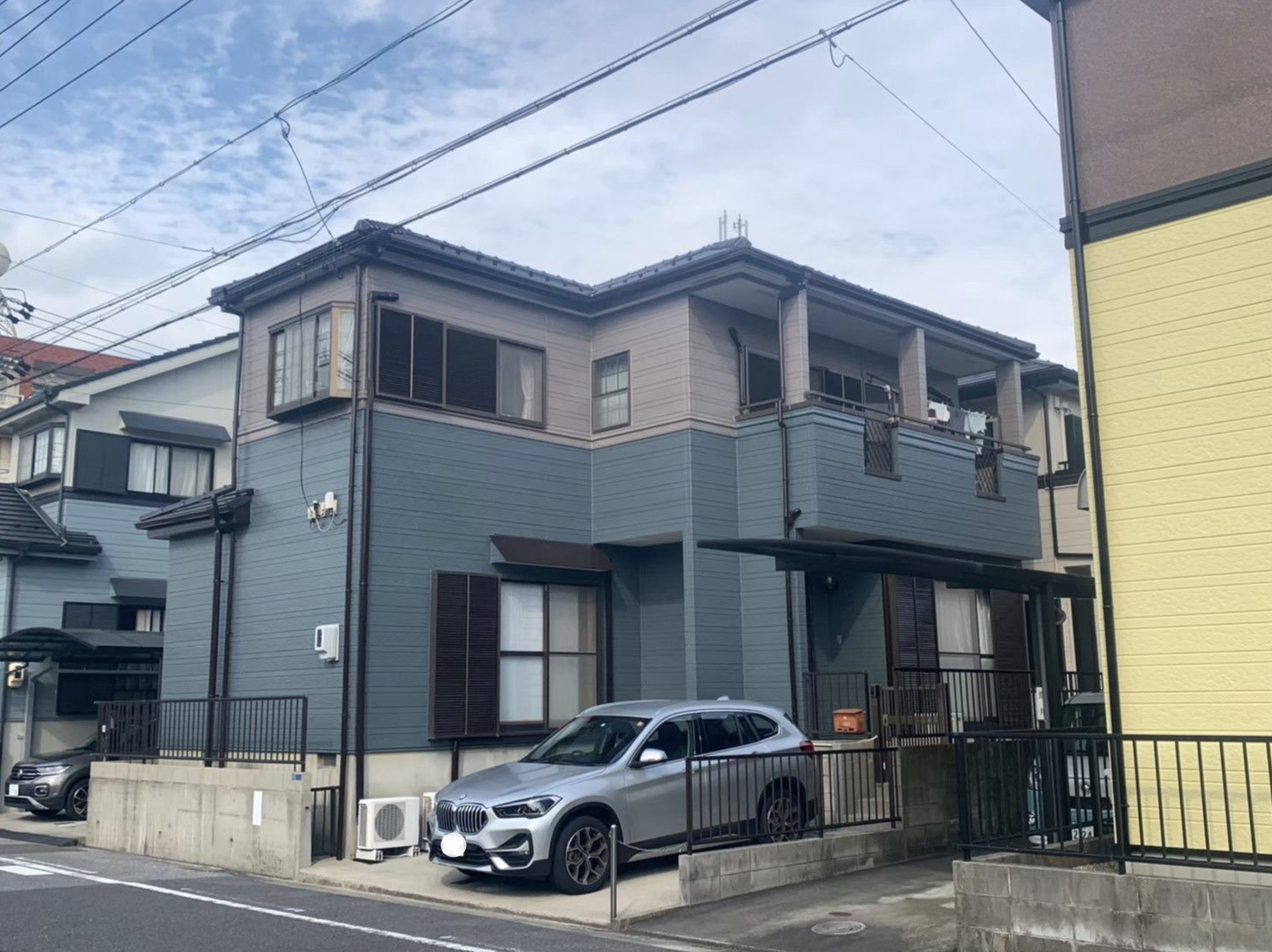 【一宮市】外壁塗装と外構の一部撤去の施工事例