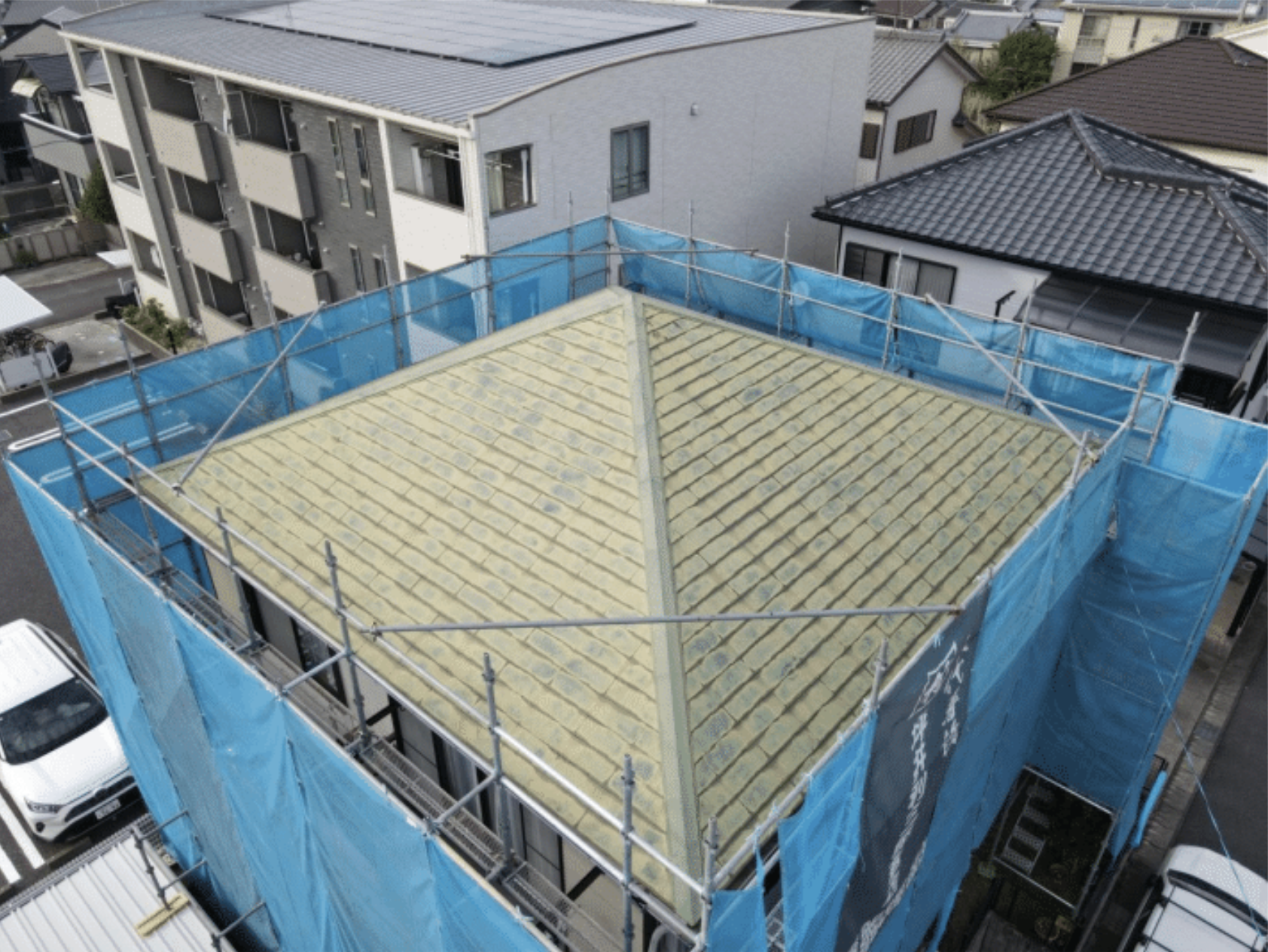 【豊田市】外装リフォーム｜スーパーガルテクトフッ素のカバー工法と外壁塗装の施工事例