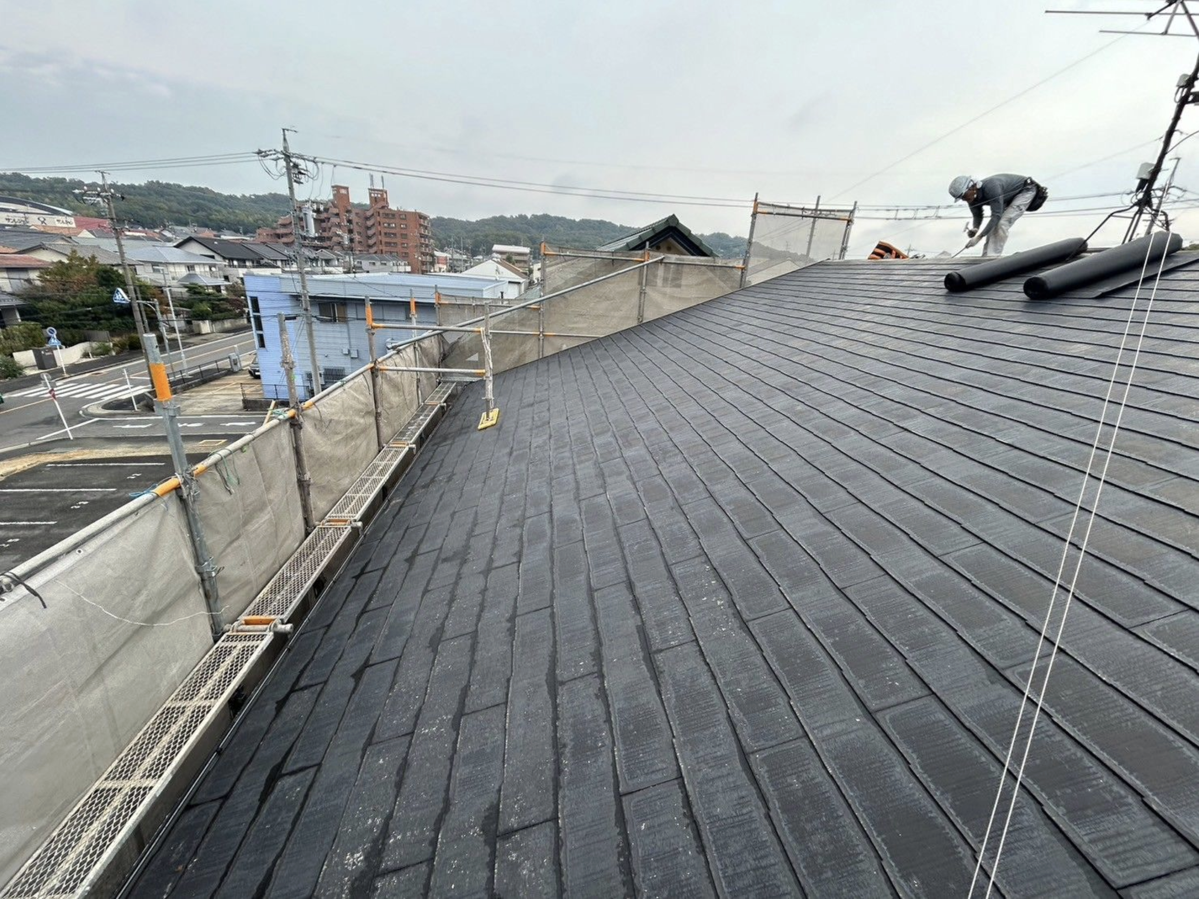 屋根-ルーフィング前-