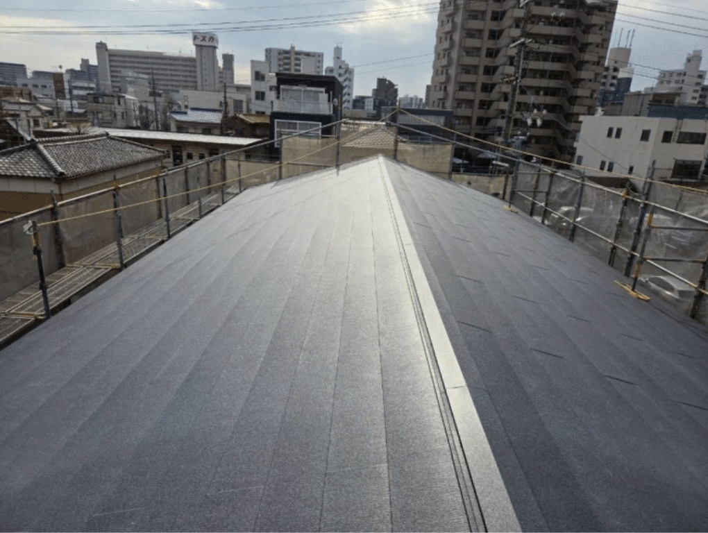 屋根カバー完了